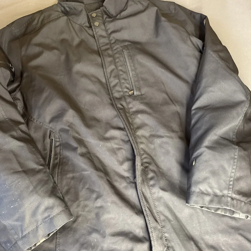 Tumi Tech Jacket Full Zip Men's XXL 2XL Black Multi Pocket Buttons Snap Nice - Picture 3 of 9